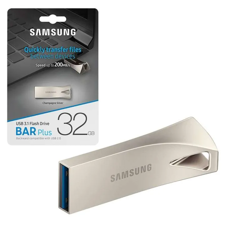 Bar Plus Flash drive samsung 32GB/16GB/8GB USB Metal Body High Speed Flash Memory Stick Pen Drive